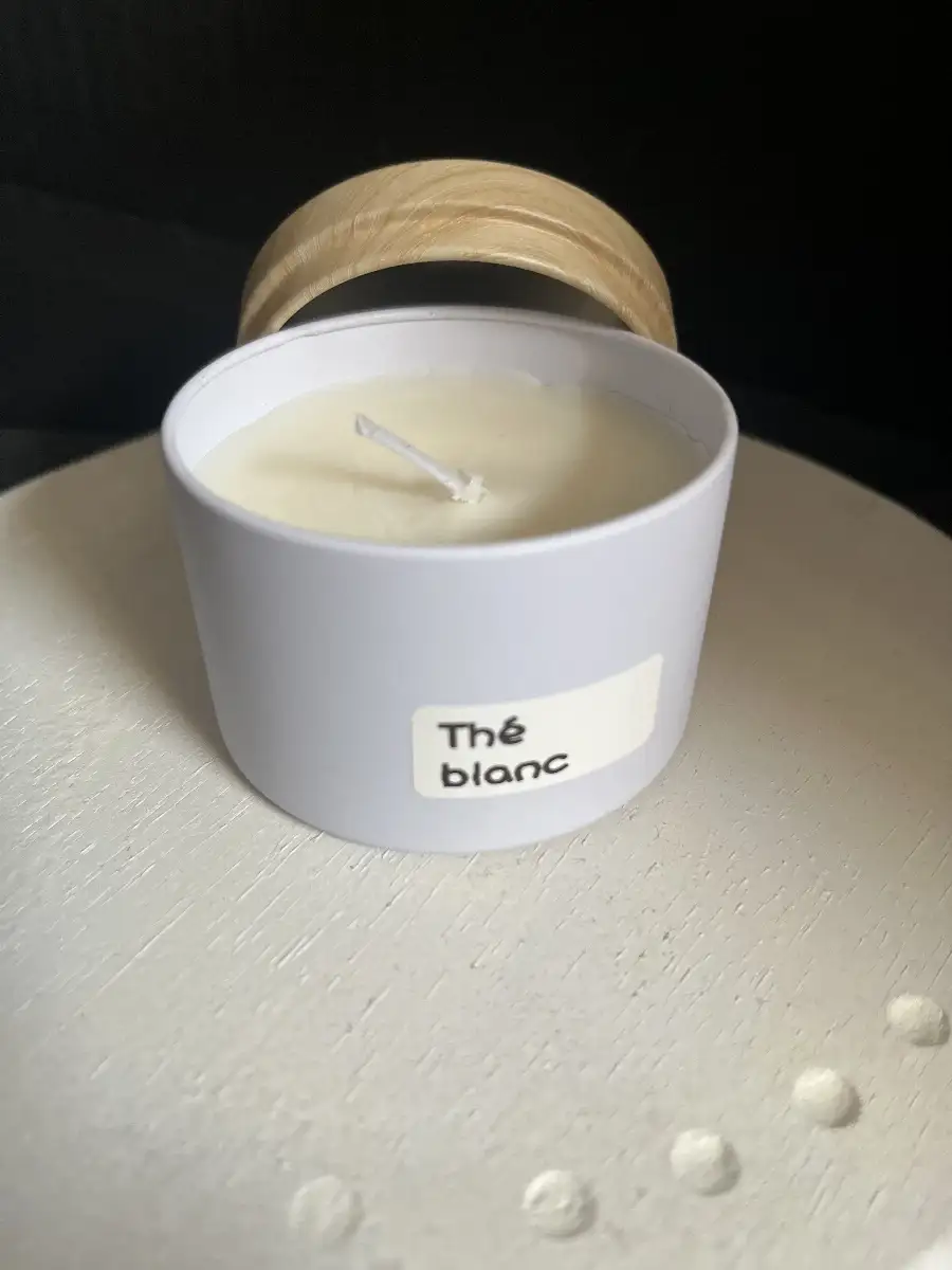 bougie thé blanc